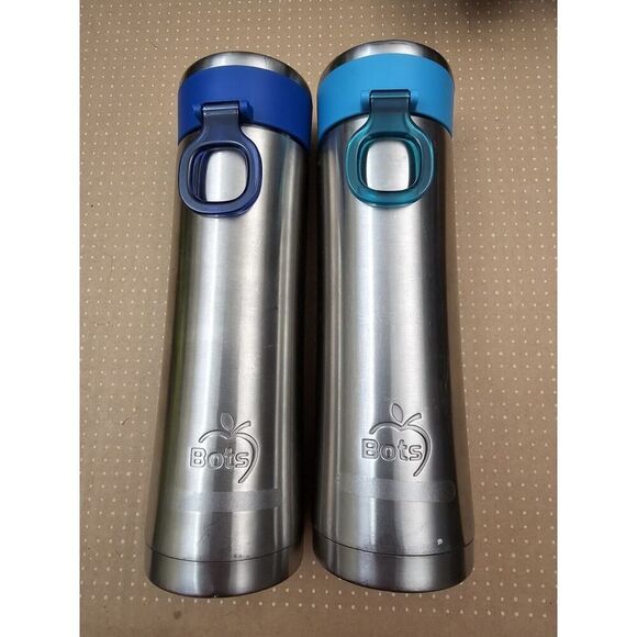 Lot Of 2 LunchBots Stainless Steel Bottle Drinkwear - Picture 1 of 11